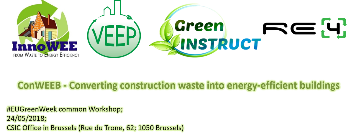 SAVE THE DATE for ConWEEB (#EUGreenWeek common Workshop; 24/May/2018; #Brussels) Follow conweeb.wordpress.com for more info... <a href="/InnoWEE_H2020/">InnoWEE</a> <a href="/VEEP_Project/">VEEP Project</a> <a href="/green_instruct/">Green Instruct</a> <a href="/RE4_project/">RE4 project</a> <a href="/EU_ENV/">EU Environment</a> @EU_ecoinno <a href="/EU_EASME/">EASME - Executive Agency for SMEs</a>