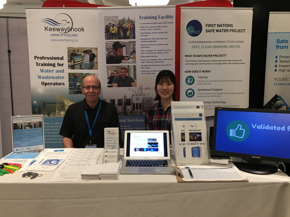 KO_SafeWater's tweet photo. #Safewaterproject is all set for #AWWAO 3rd Annual Tradeshow! Come visit us to chat about your community and how we can help! #Safewater #FirstNations https://t.co/tBVpjbZMcB
