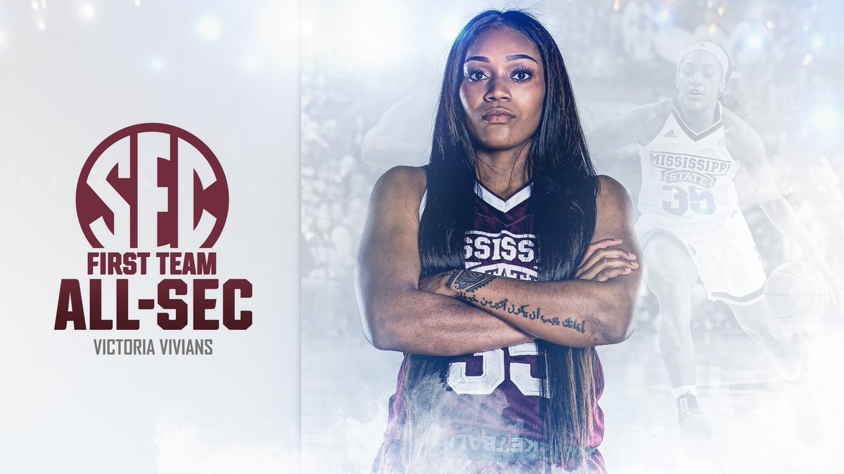 HailStateWBK's tweet photo. As the highest-scoring duo in the SEC, @VictoriaVivians and @Teaira_15 were named to both the coaches' and AP's First Team All-SEC! 

#HailState🐶 https://t.co/ntAm7mmGqw