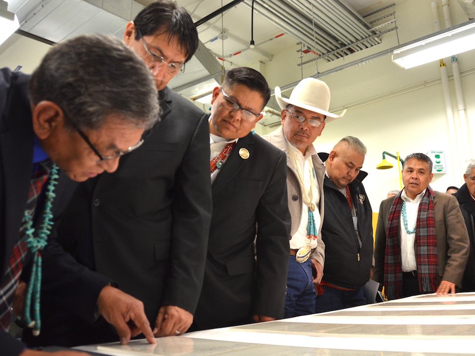 NavajoCouncil's tweet photo. Navajo leaders commemorate the Navajo Treaty of 1868 exhibit at the National Museum of the American Indian https://t.co/MggaPjoyHT https://t.co/mBU58jH9Nx