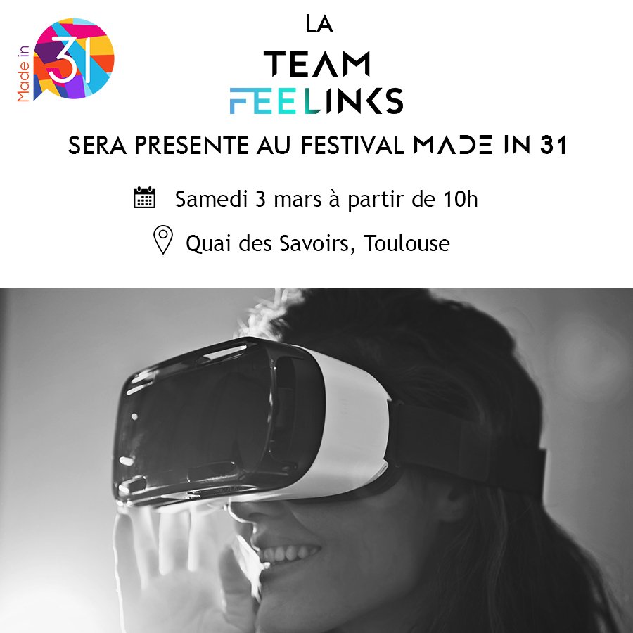 feelinksfr's tweet photo. [MADE IN 31]

Ce samedi nous serons présents à la seconde édition du Festival #madein31 organisé par @JCEToulouse. La Team vous réserve une petite surprise 😉
Le programme 👉 https://t.co/6FthjeM09U

 #TeamFeelinks #evenementiel #recrutement #emploi #innovation https://t.co/oHgR1pCSpd