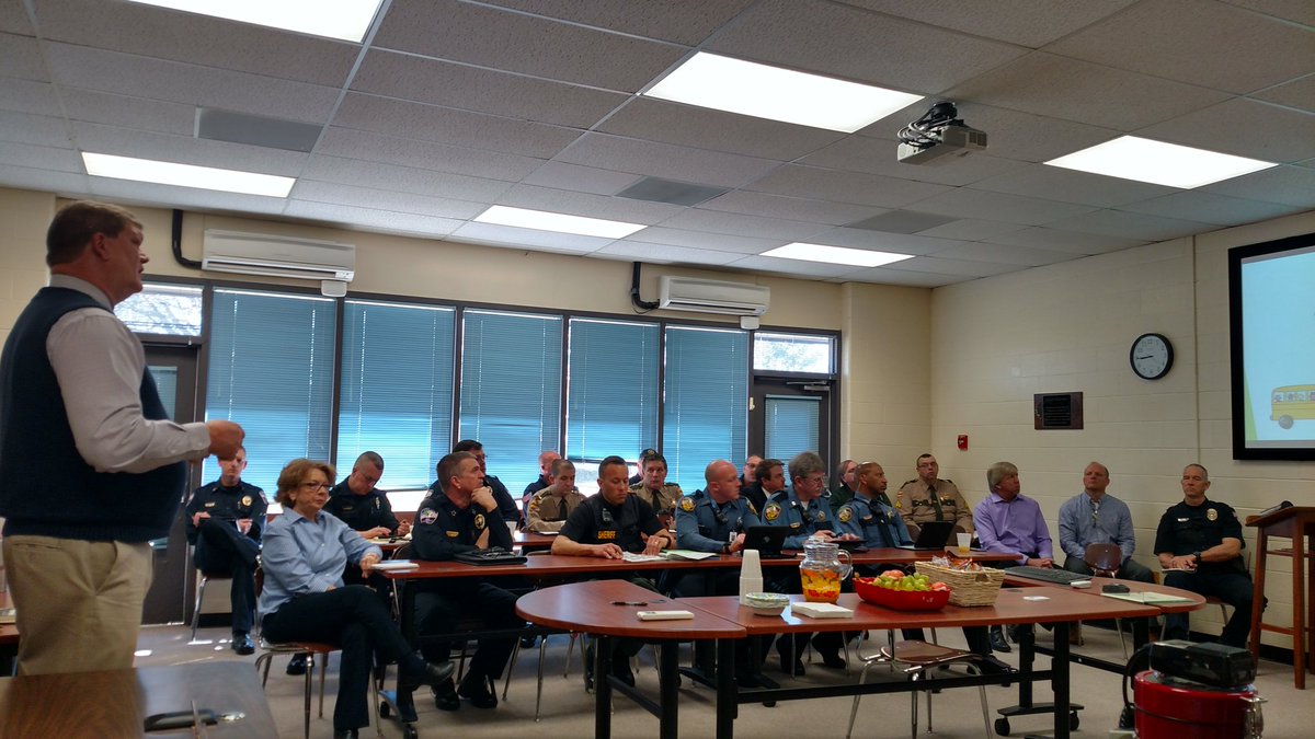 Dickson County Schools safety meeting. Thanks for all Emergency Responders who attended. Safety for Every Student Every Day