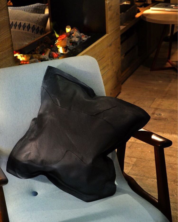 QbicLondon's tweet photo. Be For Change up-cycled cushions looking at home on our @forestlondon chairs. These surprisingly comfy cushions are made from leather waste. #beforchange #upcycle #sustainableproducts https://t.co/IOXi0nFBQh