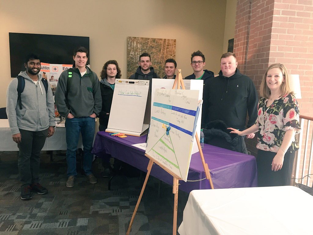 lmhall9's tweet photo. With @univofscranton @UofS_KSOM #food #entrepreneurship students at today’s Food for Thought mini fair 2nd floor DeNaples! Join us to learn more about food availability in our #Scranton community, issues of scarcity, access, nutrition &amp; affordability! https://t.co/CWG7NbMr2m