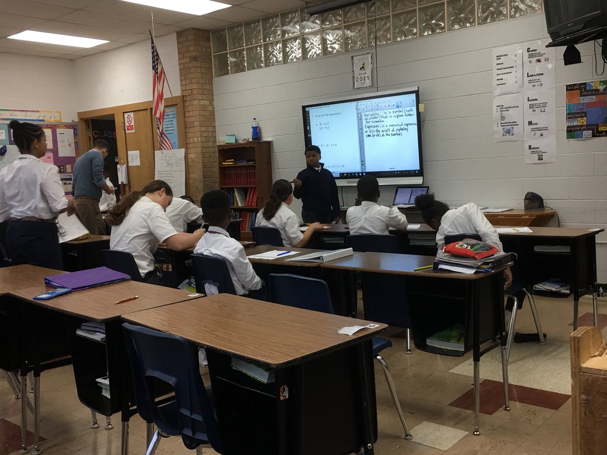 MLLschool's tweet photo. Disciple. Heir. LEADER. Students lead the work on the board as teacher is the guide at the side!! @MLLschool @DaveLiebhard https://t.co/K4MolMoM8T
