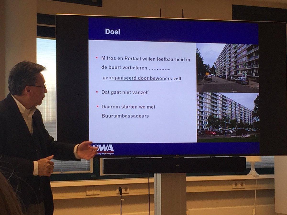 Aftrapbijeenkomst buurtambassadeurs thema-dreven #Overvecht. Enthousiaste huurders van <a href="/Mitros/">covin joseph</a> en <a href="/PortaalWonen/">Portaal</a> gaan samen aan de slag om de leefbaarheid in de wijk te verbeteren! Succes!