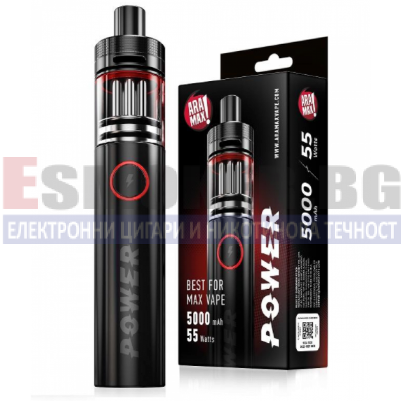 EsmokerBG's tweet image. С новото устройство #Aramax #Power  с едно зареждане (5000 mAh) можете да изпарявате над 25 мл течност! Без притеснения на дискотека, навън и където пожелаете! Aramax отново показват световна класа в е-устройствата за #вейпване- на страхотна цена! esmoker.bg/product/2956/a…