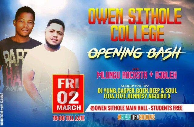 MlunguRockstaII's tweet photo. Will be rocking Owen Sithole College this Friday https://t.co/yvk1jFXCn7