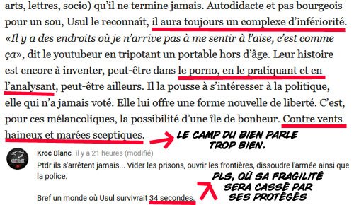 realResisdent's tweet photo. [THREAD] #Usul n'a pas arrêté la politique #marxiste donc il veut encore ramasser plein les yeux et jouer à la victime pour que les médias soumis de gauche lui viennent encore à l'aide. 🏆 du super #cosmoputain. Nouveau hashtag, fini le #UsulGate voici #MesChersCrétinporains. https://t.co/XvKNQesJj0