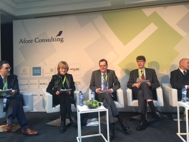 LisaKiddHunt's tweet photo. Thrilled to watch my colleague Mike Townsend lead a panel discussion about Robo advice in the EU. Thank you Afore Consulting for the great discussions at the 2nd Annual Fintech and Digitalisation Conference. #fintech #fintechEU18 https://t.co/qRJlP99U5R