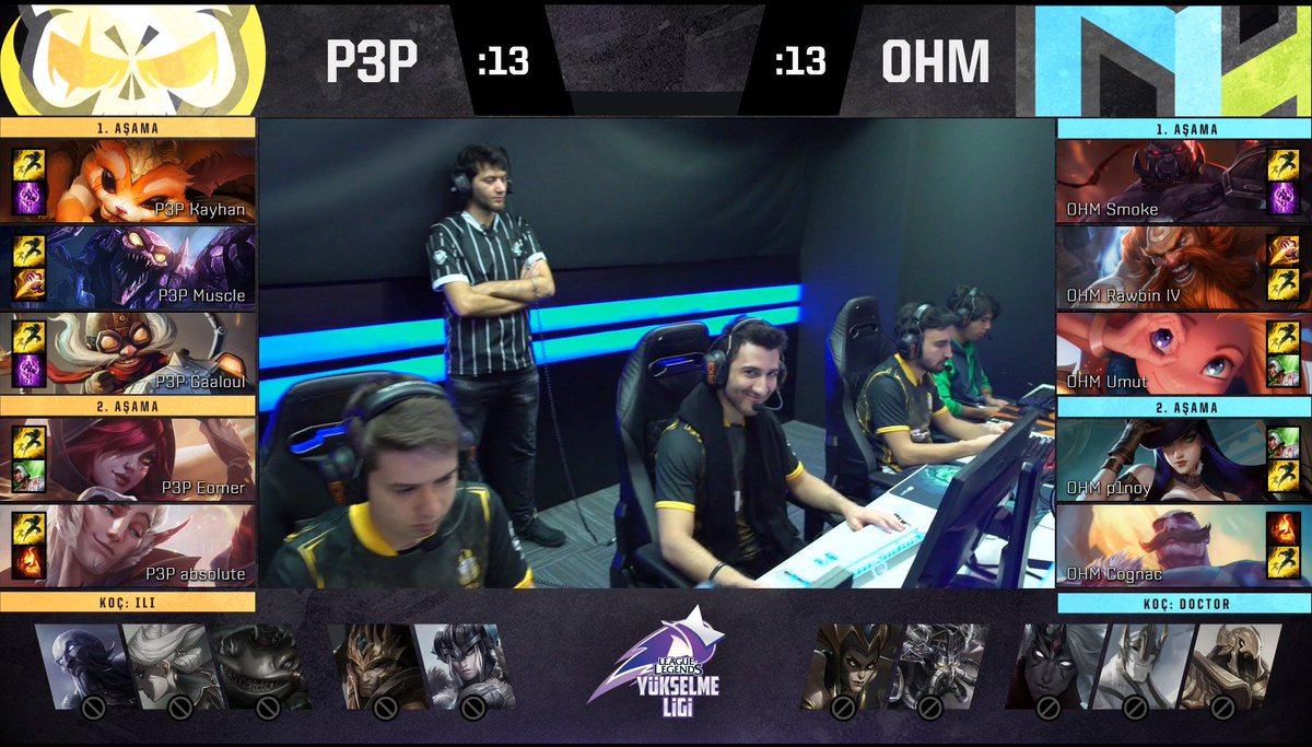 LoLespor's tweet photo. Yükselme Ligi'nde günün ikinci eşleşmesi başlıyor! @P3Pgg vs @oyun_hizmetleri mücadelesinde seçim yasaklamalar tamamlandı!

📺 https://t.co/bYGRQHKrNI https://t.co/5wyQ9MuhP8