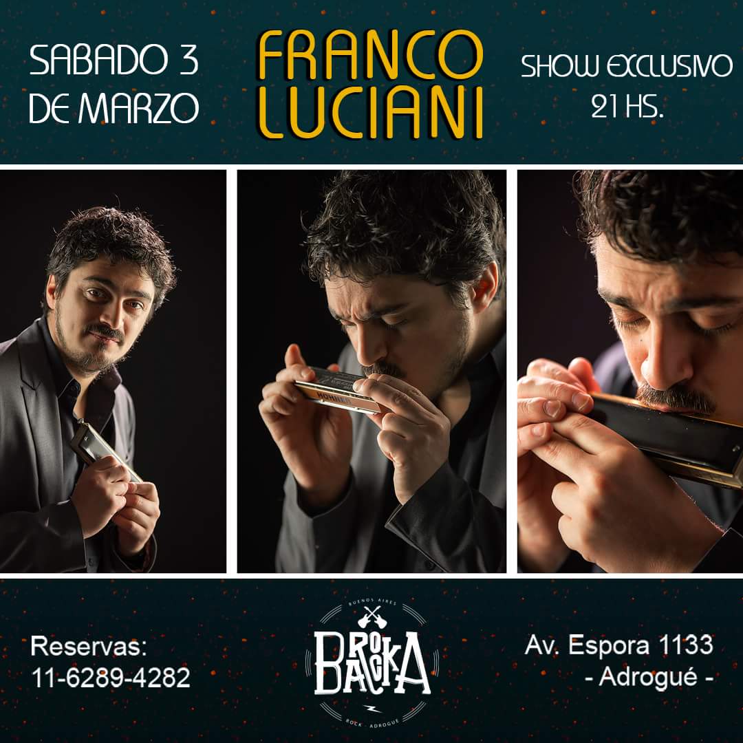 BarockaRestopub's tweet photo. Fin de semana imperdible en #Barocka:
▪️SÁB 03/03: show exclusivo de #FrancoLuciani, talento de exportación en Barocka. 21 hs. Reservá tu lugar y no te lo pierdas.
▪️DOM 04/03: noche de promos.
Info y Reservas: 11-6289-4282. https://t.co/zOdzSgZzaV