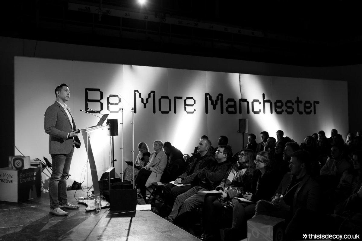 thisisdecoy's tweet photo. Be More Manchester by @creativeengland. Inspiring talks to the creative and technical communities in the region. Held at @OldGranadaMCR #bemorecreative #bemoremanchester ⚡️💻🙌 https://t.co/Ks2d5aajXV