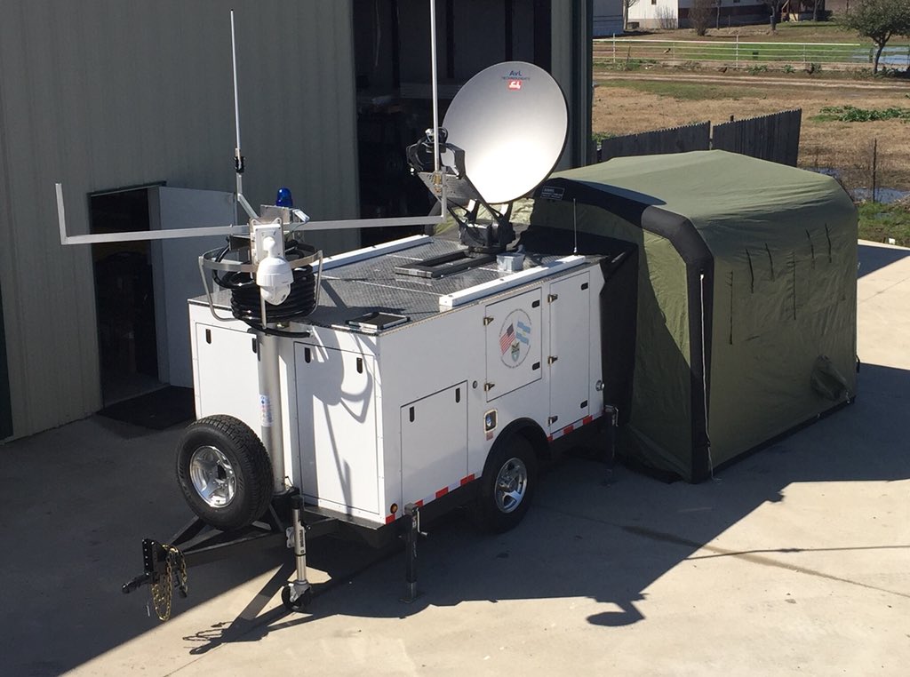 CCSUpdate's tweet photo. Another MERC satcom trailer from Comprehensive Communication Services headed to Argentina.  Great job by our partners at Chilcott, Inc. for winning and managing this project for the US Southern Command.  Also appreciate the support by IP Access, Bearcom, and Mutualink. https://t.co/uRJsW0Eur5