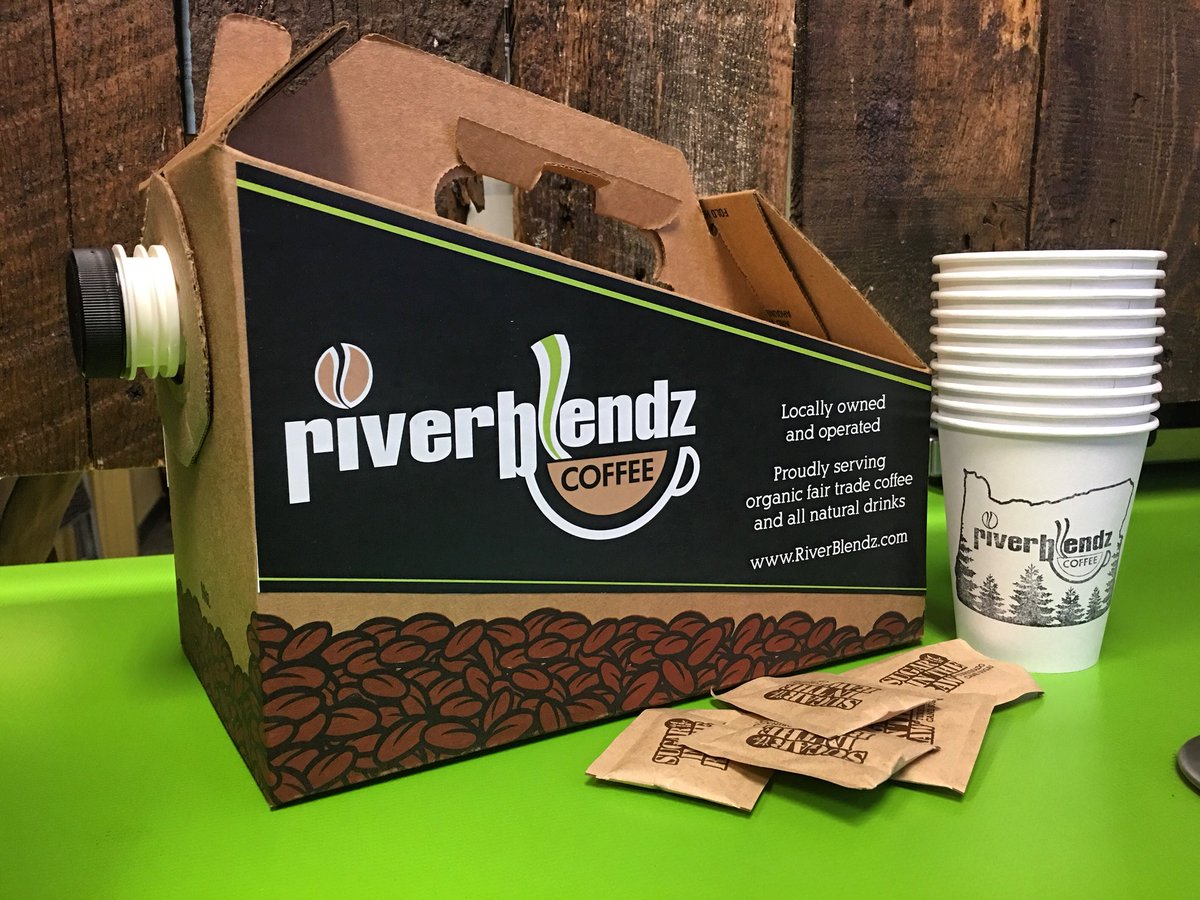 riverblendz's tweet photo. Coffee to go! #organic #coffee #PNW #Fairtrade https://t.co/gBc2dnJlNU