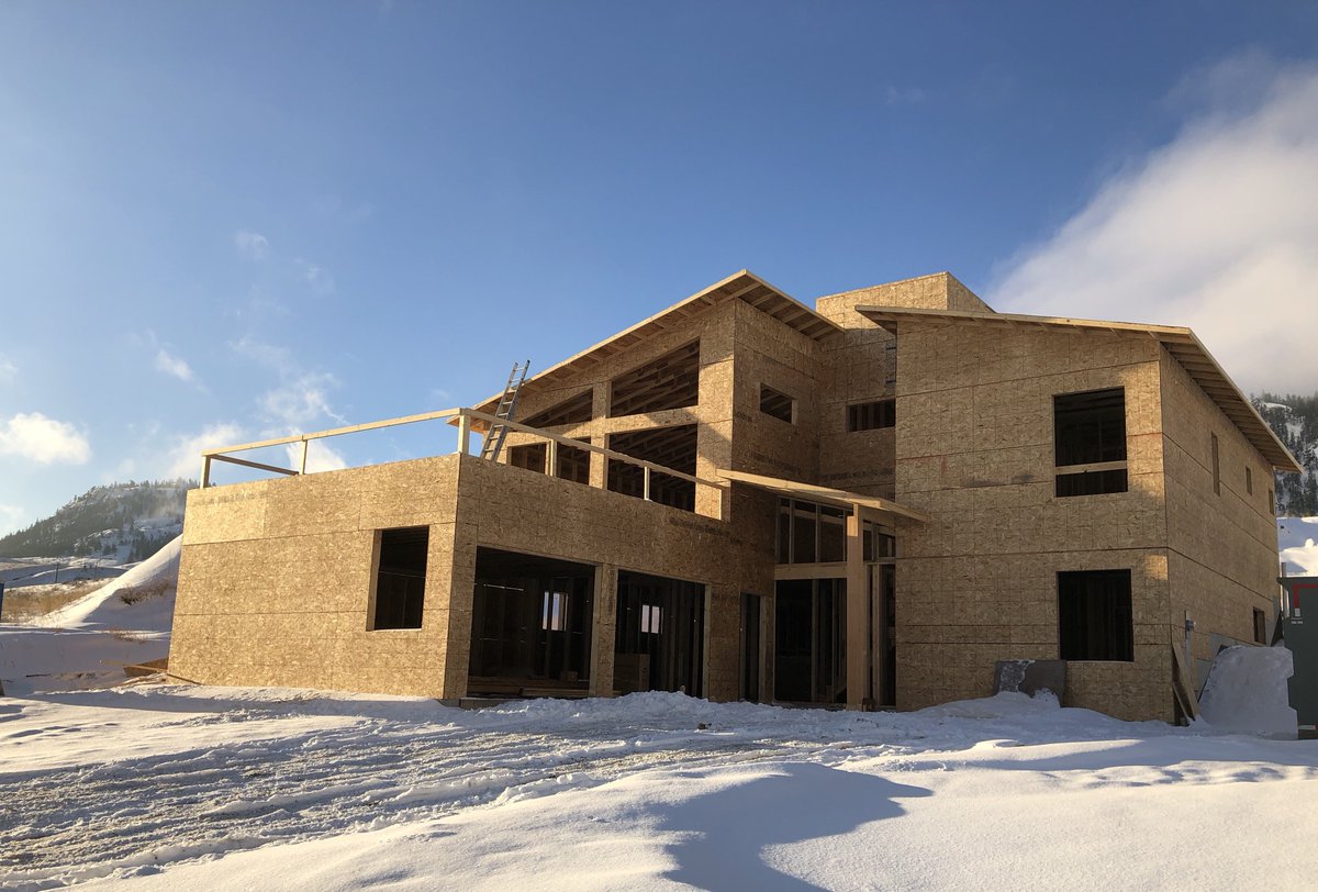 One of our many beautiful homes currently being built here at #Tobiano 
#TobinaoLiving #Kamloops #DiverseConstruction