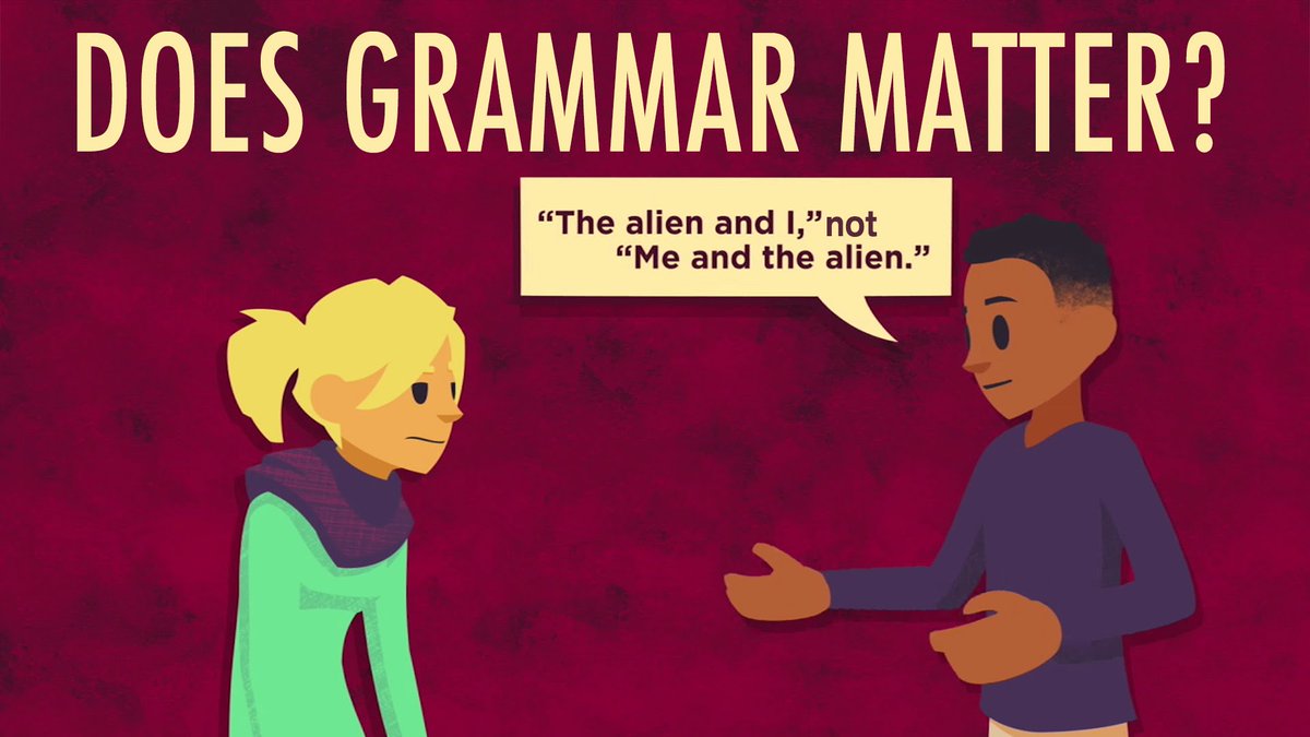 Should grammar matter as much when we speak as it does when we write? Here are two different takes on the matter: t.ted.com/VIctjzK