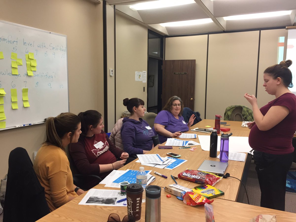 mrsbrownkps's tweet photo. Self Regulation &amp; Well Being. Enjoying this day with these amazing ladies! #ecepd #lovemyjob @gecdsbpro @p_oshar @ClaraHowitt https://t.co/deyhbqQlka