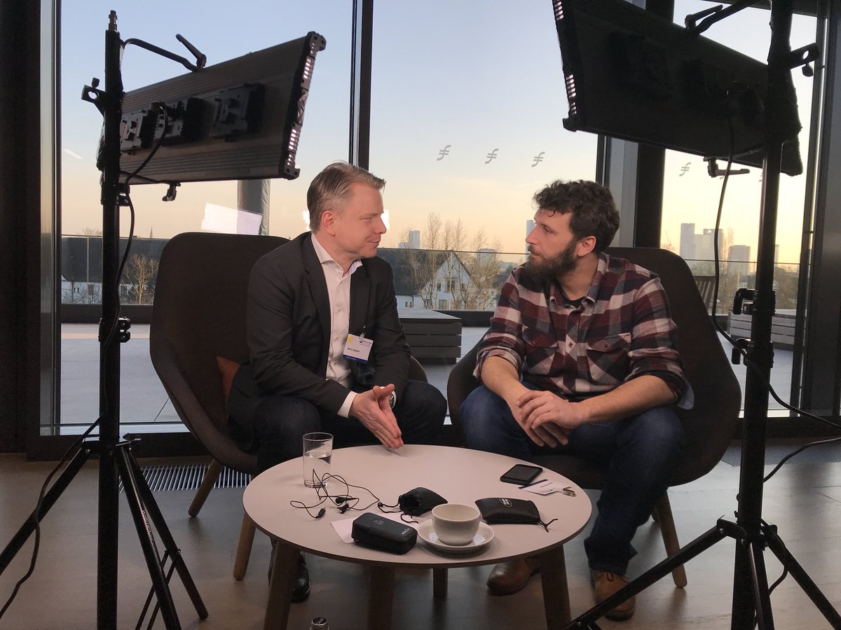 KIdecentralized's tweet photo. Martin Schmidt von Postera wird von unserem Kollegen Stefan Hiecker @h1kaman interviewt. Thema: Investment in Cryptoassets #kidec #CAC18 #Cryptoassets #blockchain https://t.co/2SQKqTXI1m