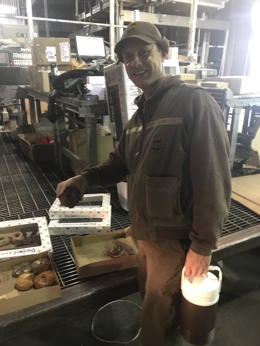 #CaughtSafely @DesertMTUPSers <a href="/jbehgooy/">Joseph Behgooy</a> Joey Marks of Wasatch Ctr enjoying a treat for his group having a higher % reduction in telematics last week