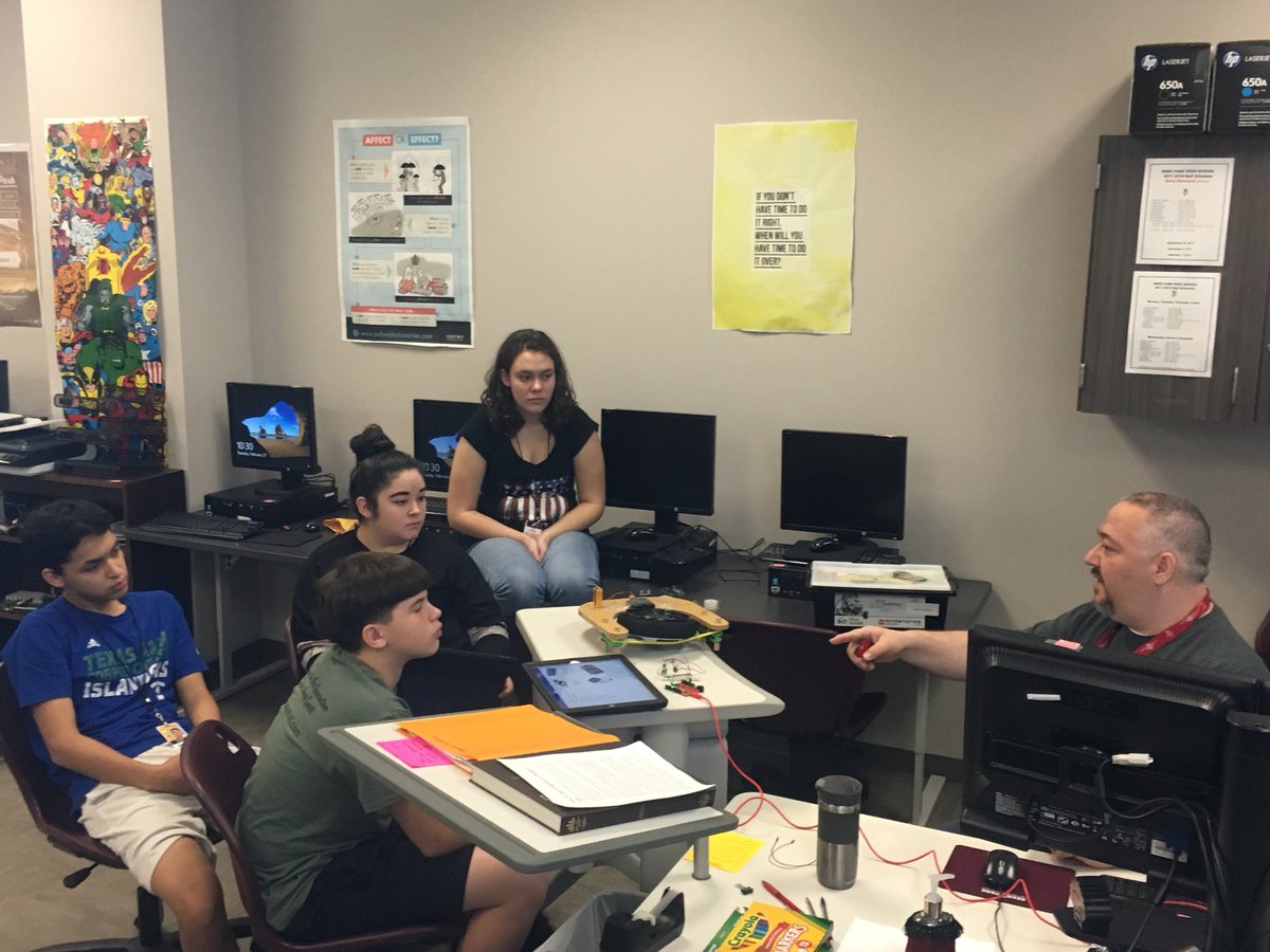 DPISD_North's tweet photo. Preparing for #NASAMgUE! The #skyisthelimit for these students! #dptech2018 #STEM https://t.co/o7phYRD8YF