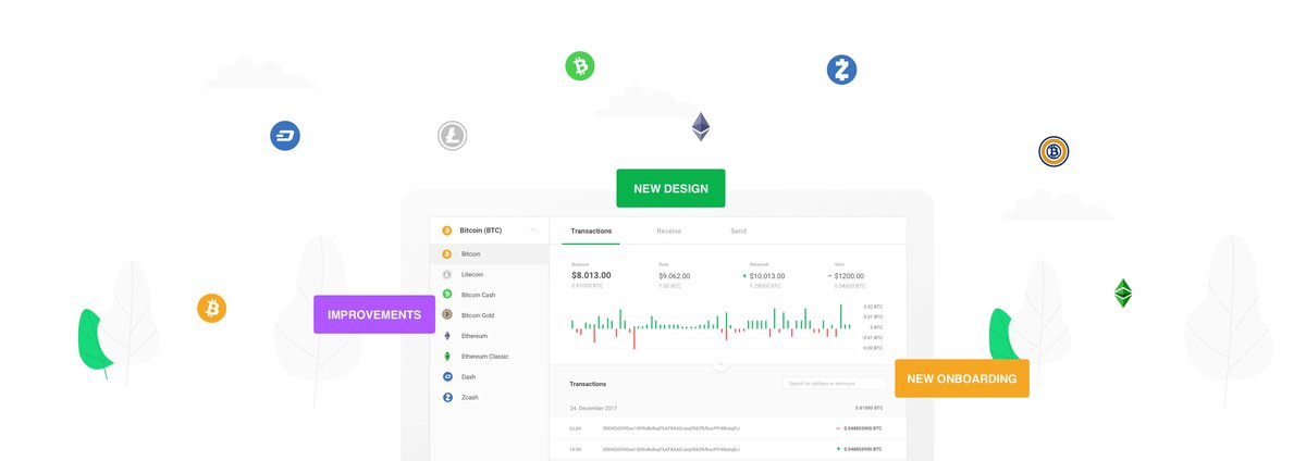Trezor's tweet image. Announcing a redesigned interface for your TREZOR Wallet.

Clearer, brighter, better suited for everyday use. Let us know what you think!

blog.trezor.io/announcing-red…

#TREZOR #SecurityMadeEasy