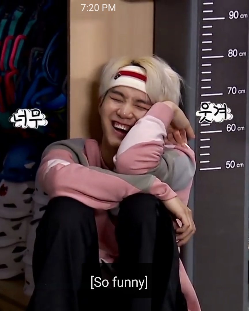 NChanChim's tweet photo. #SUGA CRUSH
Why is he so cute? 😆 #RunBTSEp42
#BTSARMY #BestFanArmy #iHeartAwards @BTS_twt https://t.co/4T11AwPBOU