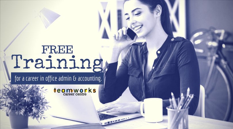 TeamworksCareer's tweet photo. Train for a career in office and accounting with this Government funded program. Call @TeamworksCareer 403-382-3770 for more information today! https://t.co/POjlYuHx6F