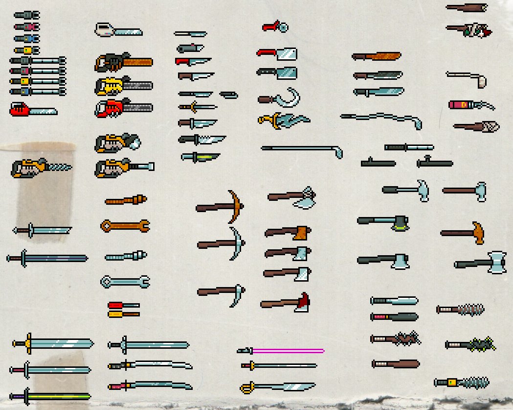 DP2Emily's tweet photo. There are lots of weapons in the city you can use to dispatch the undead. What are some of your favorites?
#deadpixels2 #gamedev #pixelart #zombies #games #indiegaming https://t.co/l8hYdbfamm