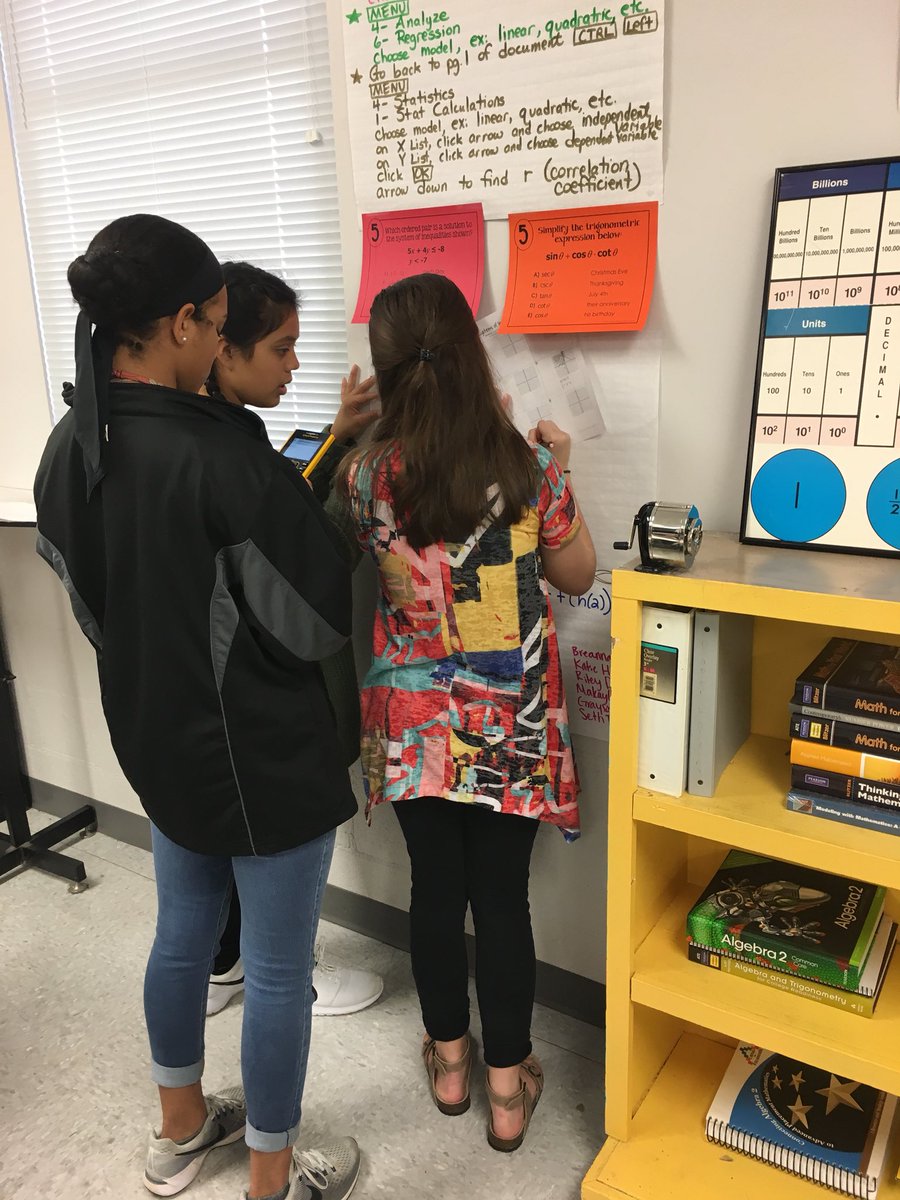 amy_swinea's tweet photo. @ClementsHighAL Mrs. Swinea’s Algebra I students rotating through stations solving Systems of Inequalities. https://t.co/UK9hNUgUsU