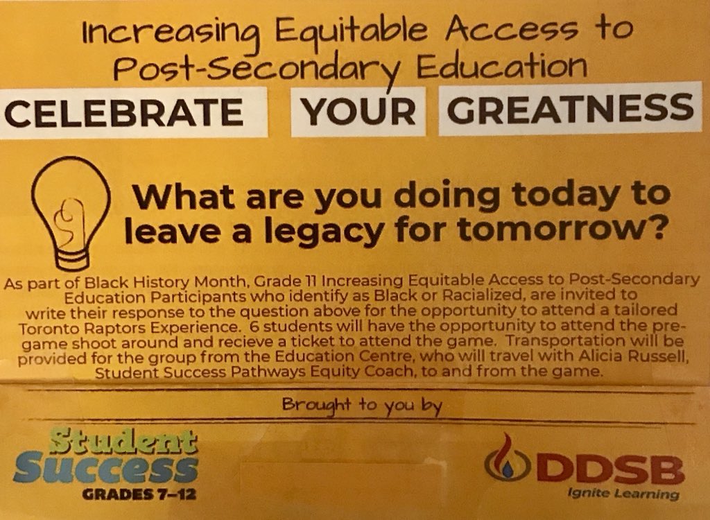 MsKStuart's tweet image. @Raptors helping @DurhamDSB “Celebrate Greatness” for Black History Month~6 inspiring youth answered “What are you doing today to leave a legacy for tomorrow?” &amp;amp; had a Raptors Experience for the memory books last night! Thank-you Raptors!! #WeAreDDSB #equitablepathways #celebrate