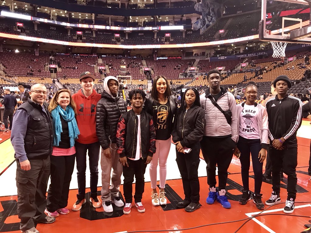 MsKStuart's tweet image. @Raptors helping @DurhamDSB “Celebrate Greatness” for Black History Month~6 inspiring youth answered “What are you doing today to leave a legacy for tomorrow?” &amp;amp; had a Raptors Experience for the memory books last night! Thank-you Raptors!! #WeAreDDSB #equitablepathways #celebrate