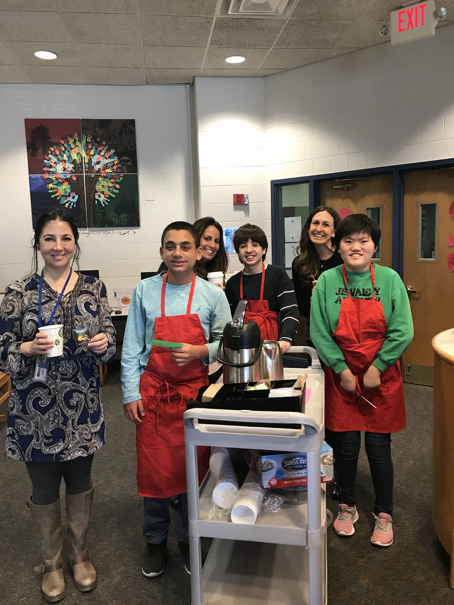msmignone's tweet photo. We are so excited the 227 Coffee Crew stopped by the library today! @pascarella19 @speechinthemidl #jerichoms @JerichoMS #jerichomslibrary https://t.co/kSSYbboWIP