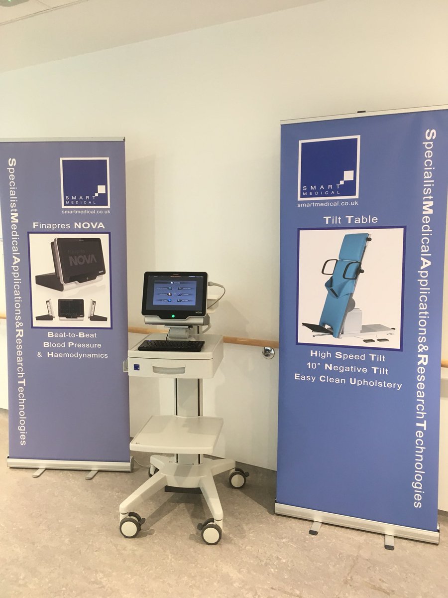 SMARTMedical1's tweet photo. All set up for the 7th International Syncope Training Days at St James's Hospital, Dublin run by the by Falls &amp; Syncope Unit. Drop by our stand and see the @finapres NOVA over the next 3 days https://t.co/PvcTaciQ7S