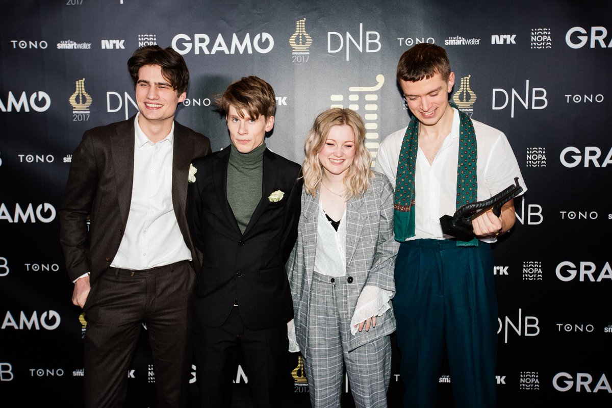 Your favourite band <a href="/slotfaceband/">SLØTFACE</a> – now with 100% more <a href="/Spellemann/">Spellemann</a>. #NorwegianGrammy #NordAward 📸: Jonathan Vivaas Kise