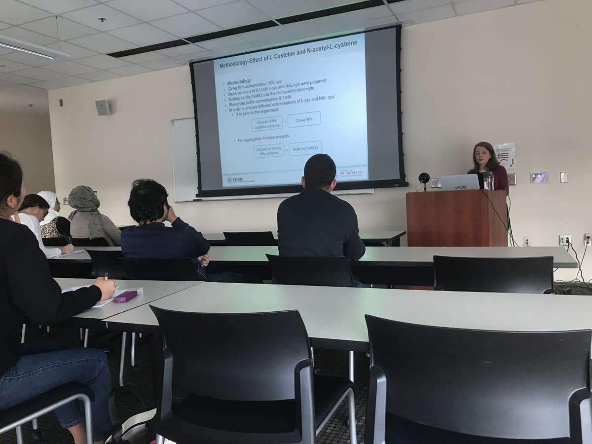 CENR PhD Student, Kamelia Afshinnia was the department seminar speaker this week. Attached is the picture of her seminar presentation.