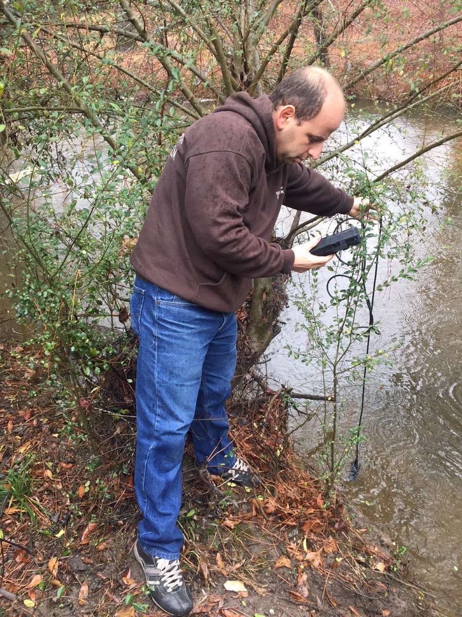 Dr. Baalousha's research group collected water samples from rivers. Attached are sampling pictures.