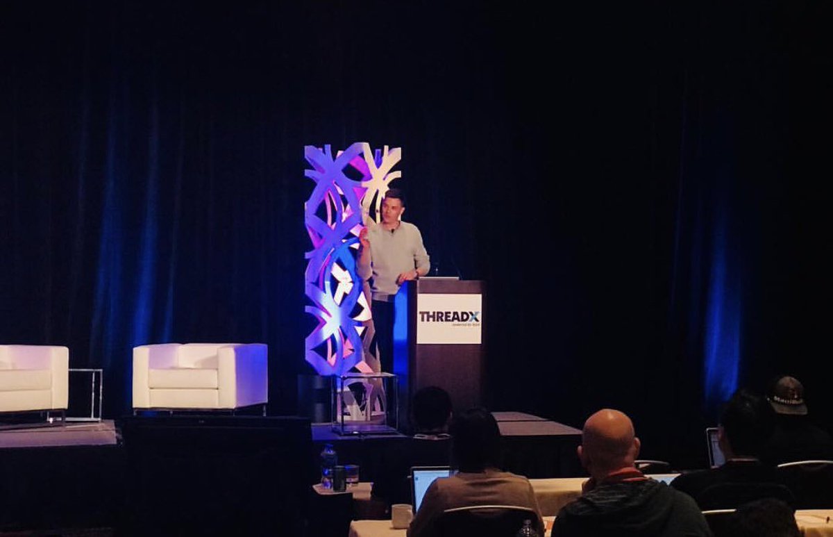 thisisyr's tweet image. YR CEO and co-founder Tim Williams @td_w kicks off day 2 at #THREADX @SGIAGarment @YRSTORE #BeDisruptive