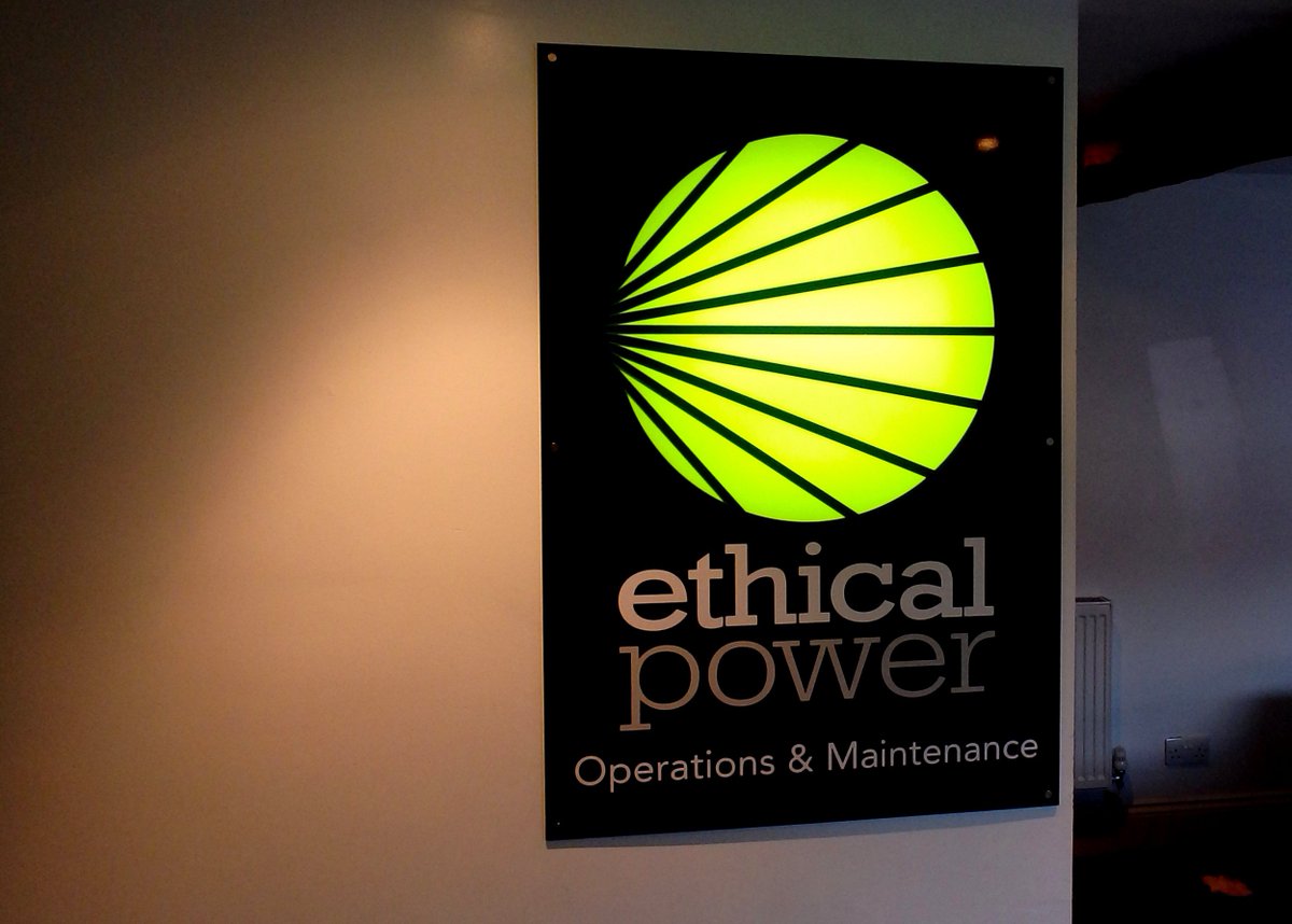 What a great looking additon to the office of @ethicalpower   Devon.  Modern, illuminating and eyecatching! Whatever your style, traditional or modern, we can provide signage to suit.  Take a look at some of our work here ow.ly/DF3w30iE9iO 
#illuminatedsign #signage #exeter