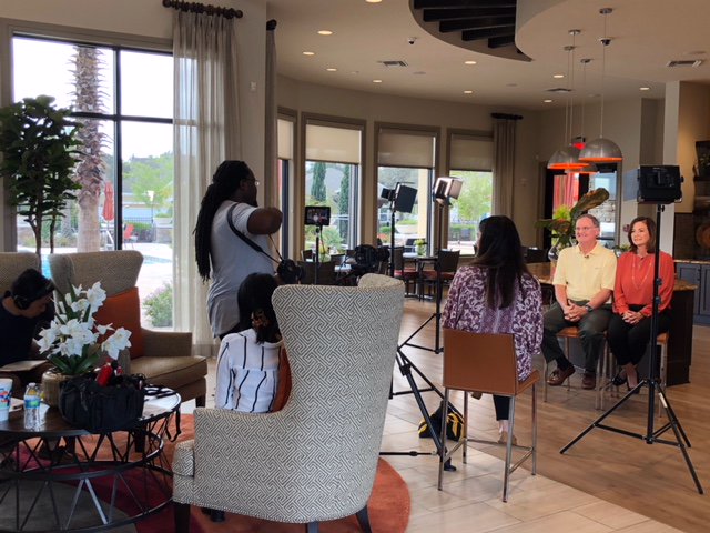 ChappellRoberts's tweet photo. On set today at @FishHawkRanch for a resident testimonial shoot featuring Encore, their new 55+ neighborhood. #FindYourHappyPlace
#NewlandCommunity #FishhawkRanch https://t.co/Rr9GsIae2L
