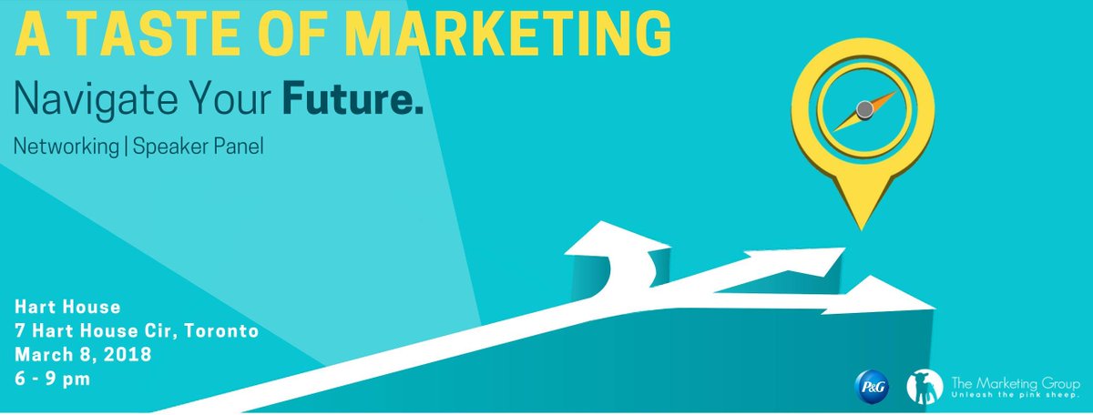 TMGatUTSC's tweet photo. TMG invites you to attend our annual flagship networking event, A Taste of Marketing. Come navigate your future by exploring various fields of marketing including B2B, digital, advertising, communications, sales and brand management. Get your ticket now: https://t.co/gqe1dIcsix https://t.co/W2wRdS9tt6