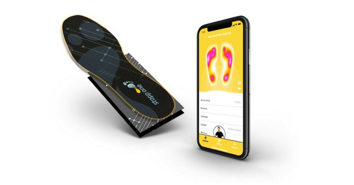 crowdfindly2's tweet photo. Project of the day- Stappone: Smart insole that can help correct your posture and eliminate back pain. #kickstarter #tech

 https://t.co/GHMHWDHOIT https://t.co/yWe9cPQyf8