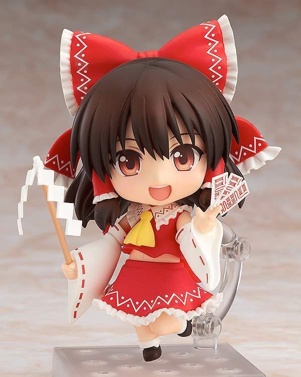 SHOUJOB0X's tweet photo. Did you know that our beloved priestess got a re-release of her #Nendoroid last December? This version of #ReimuHakurei comes with more expressive faceplates and props that rightfully cosplay the range of her cuteness! #Touhou https://t.co/sq1yzC0Bvv