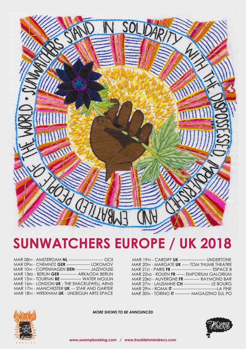 SunwatchersBand's tweet photo. Oh yeah we are going to EUROPE for the month of March - courtesy of @SwampBooking! See you there? https://t.co/0AWnUNGjR3