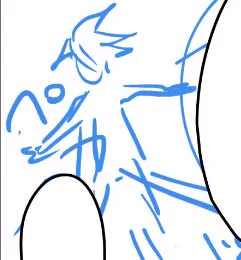下書きと線画こんなんだから当てになってないよ 