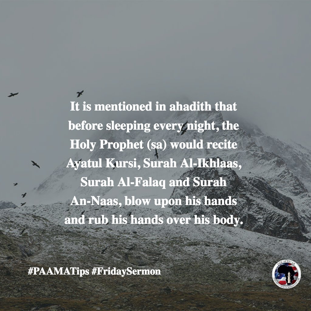 PAAMA_USA's tweet photo. #PAAMATips #FridaySermon https://t.co/XMhytDzjLb