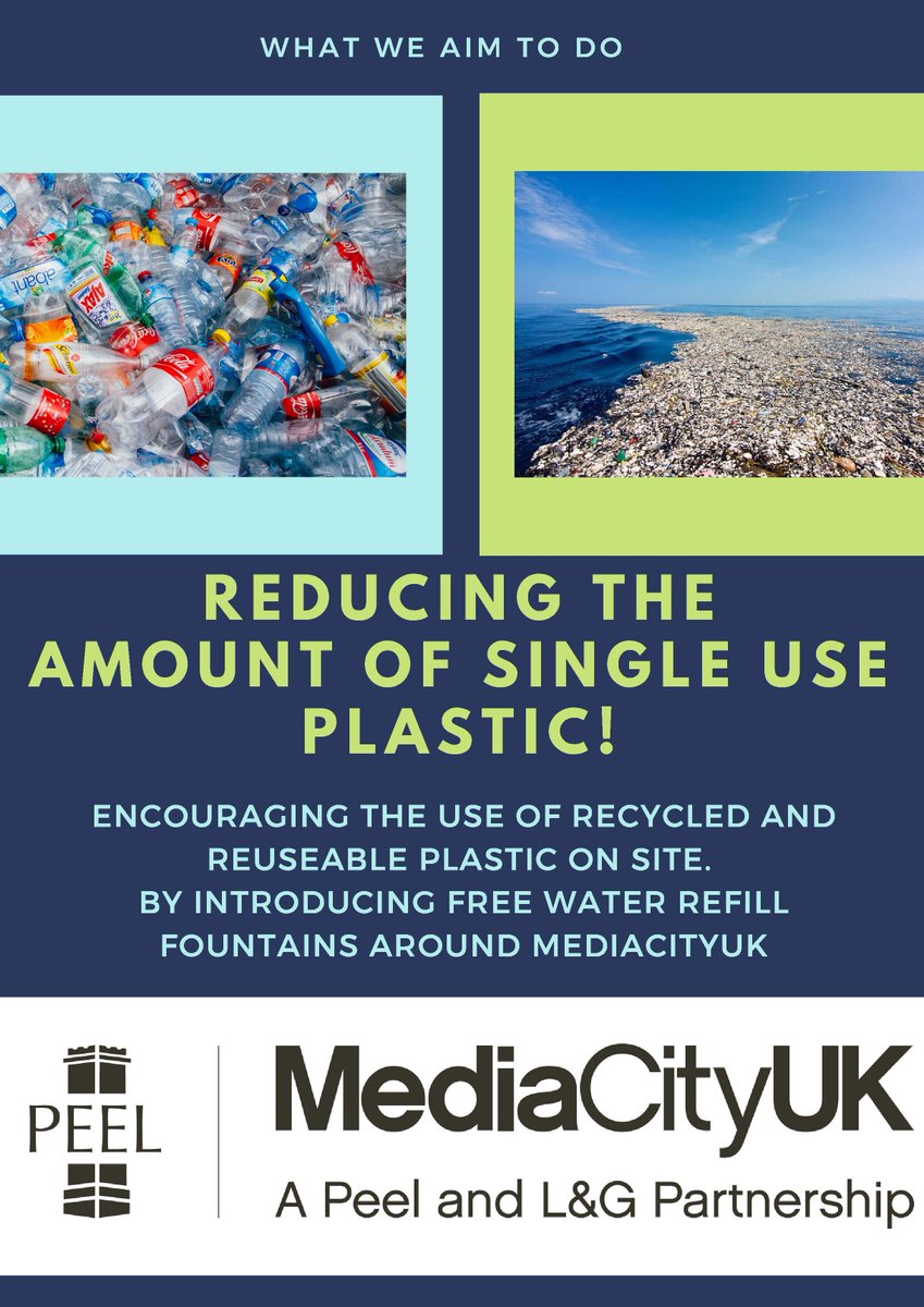 Throughout #SustainabilitySeason, we're going to be informing you of what the MediaCityUK team do and aim to do to keep MediaCityUK as low carbon and environment-friendly as possible!  

Read about what we already do ⬅️ and what we aim to do ➡️ on the posters below: