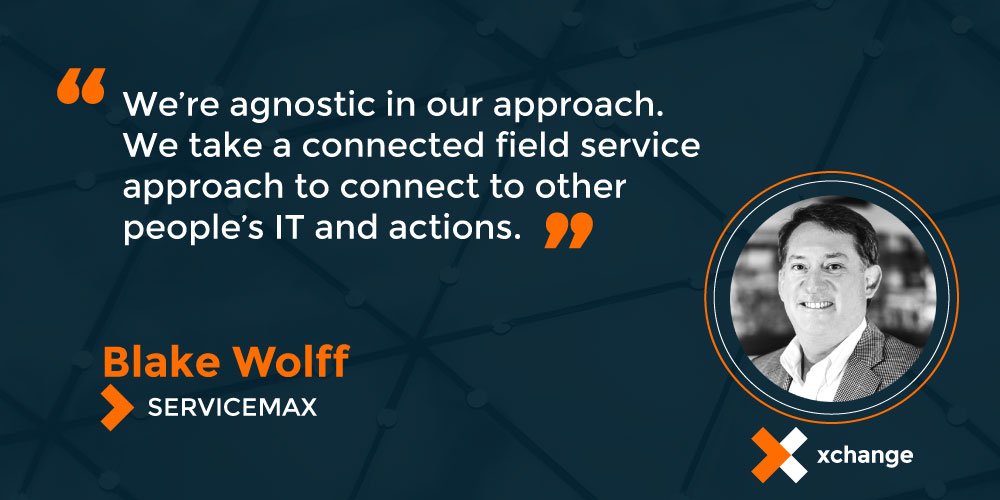 Nintex's tweet photo. "We've had to go through a transformation" - Blake Wolff SVP from @ServiceMax in #NINX18 product keynote. https://t.co/gFWzXcks58