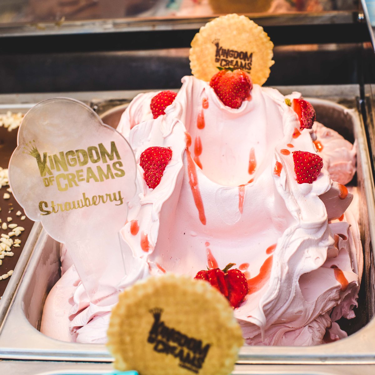 The smoothest Strawberry gelato this side of Milan. We make our gelato fresh every day so you know it's going to be gooooood