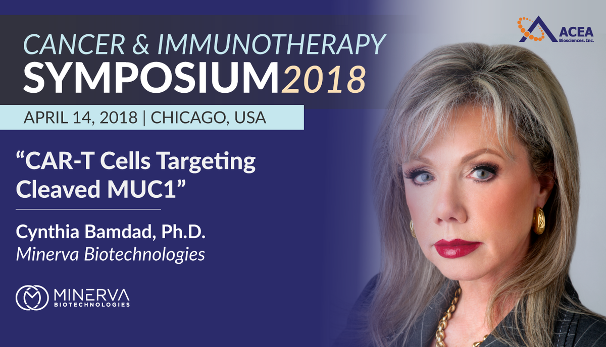 aceabiosciences's tweet image. Dr. Bamdad has developed a CAR-T cell therapy for solid tumors that will be proceeding to human clinical trials this year. Our #Cancer #Immunotherapy Symposium in Chicago will be featuring leading scientists in T cell therapy.  Register at buff.ly/2EZZhYQ with promo EARLY